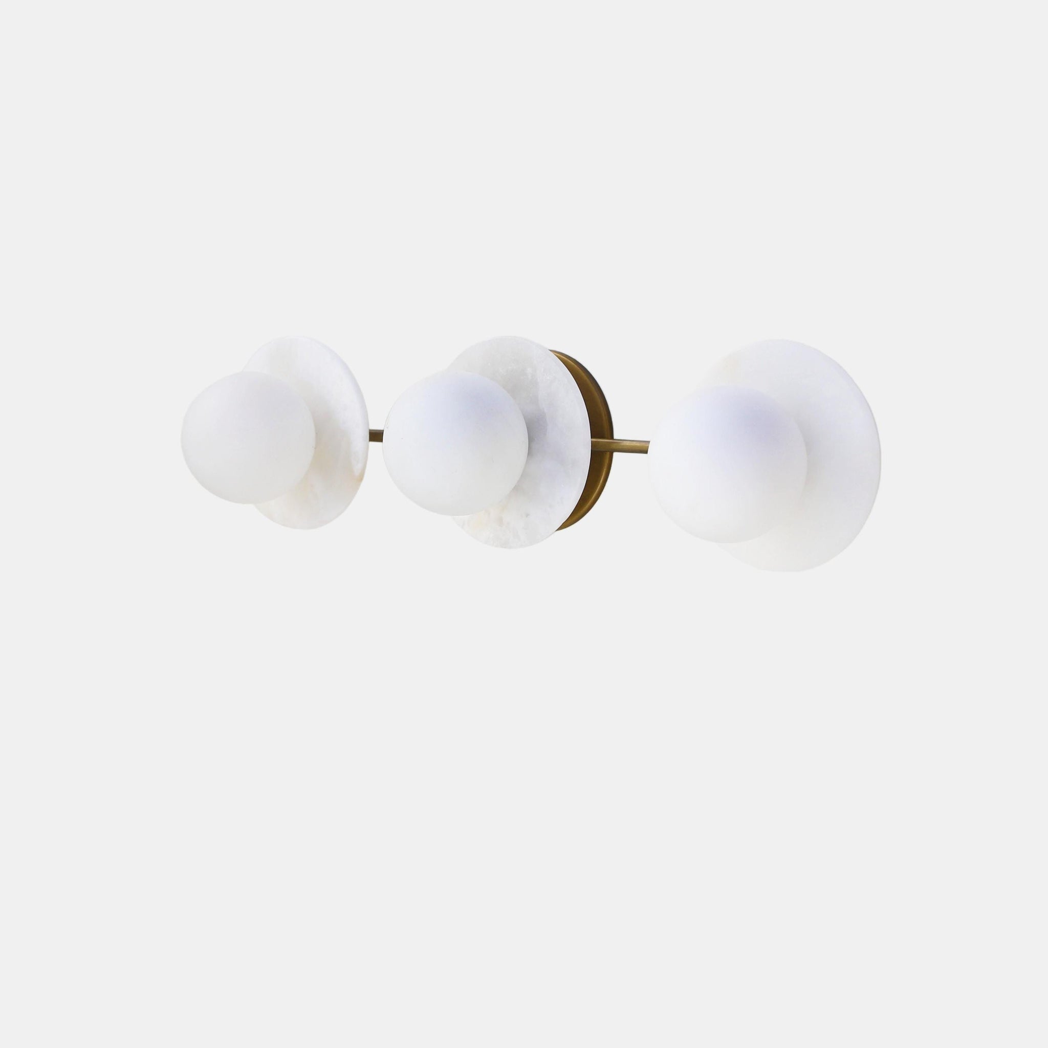 Three-Light Opal Globe Bath Vanity Light