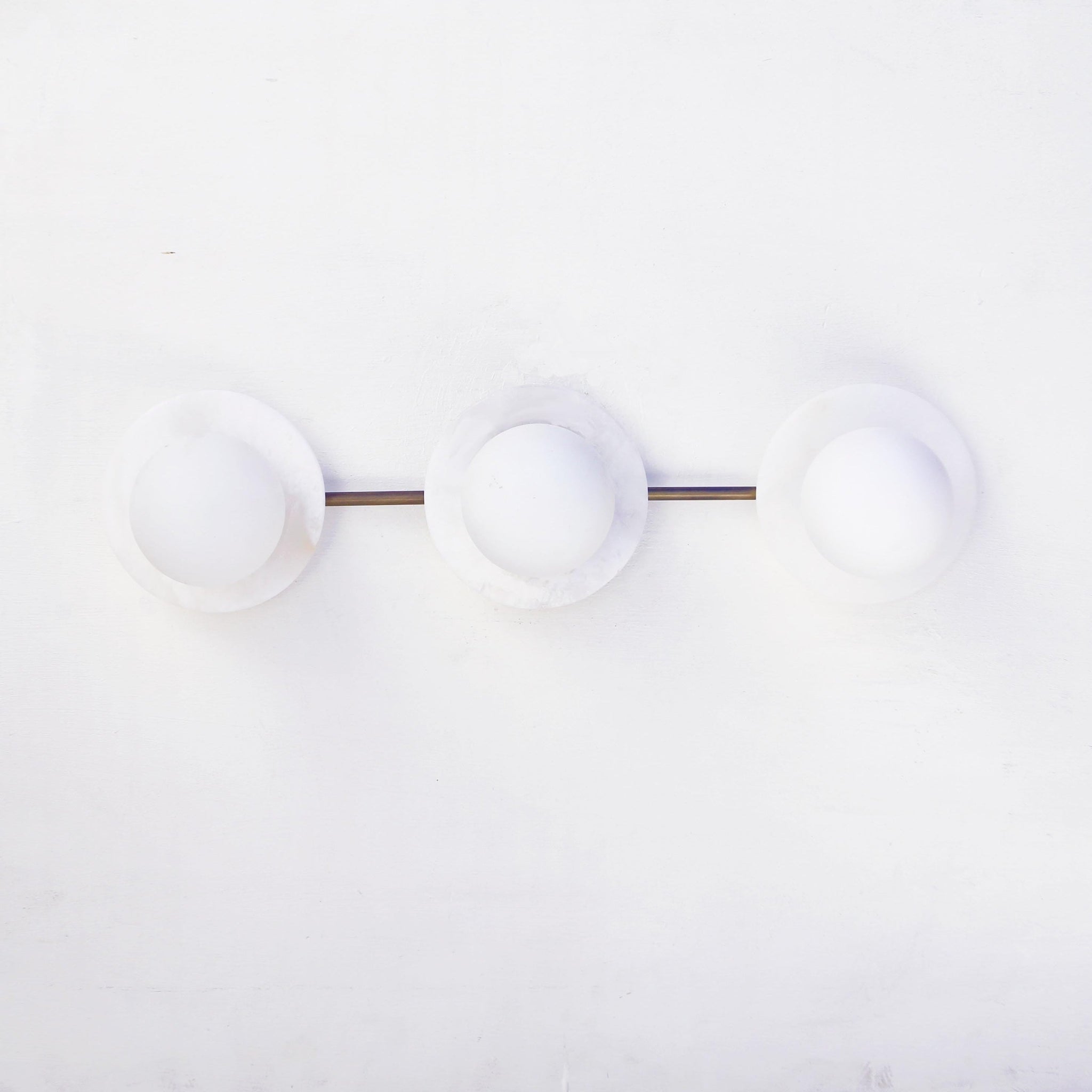 Three-Light Opal Globe Bath Vanity Light