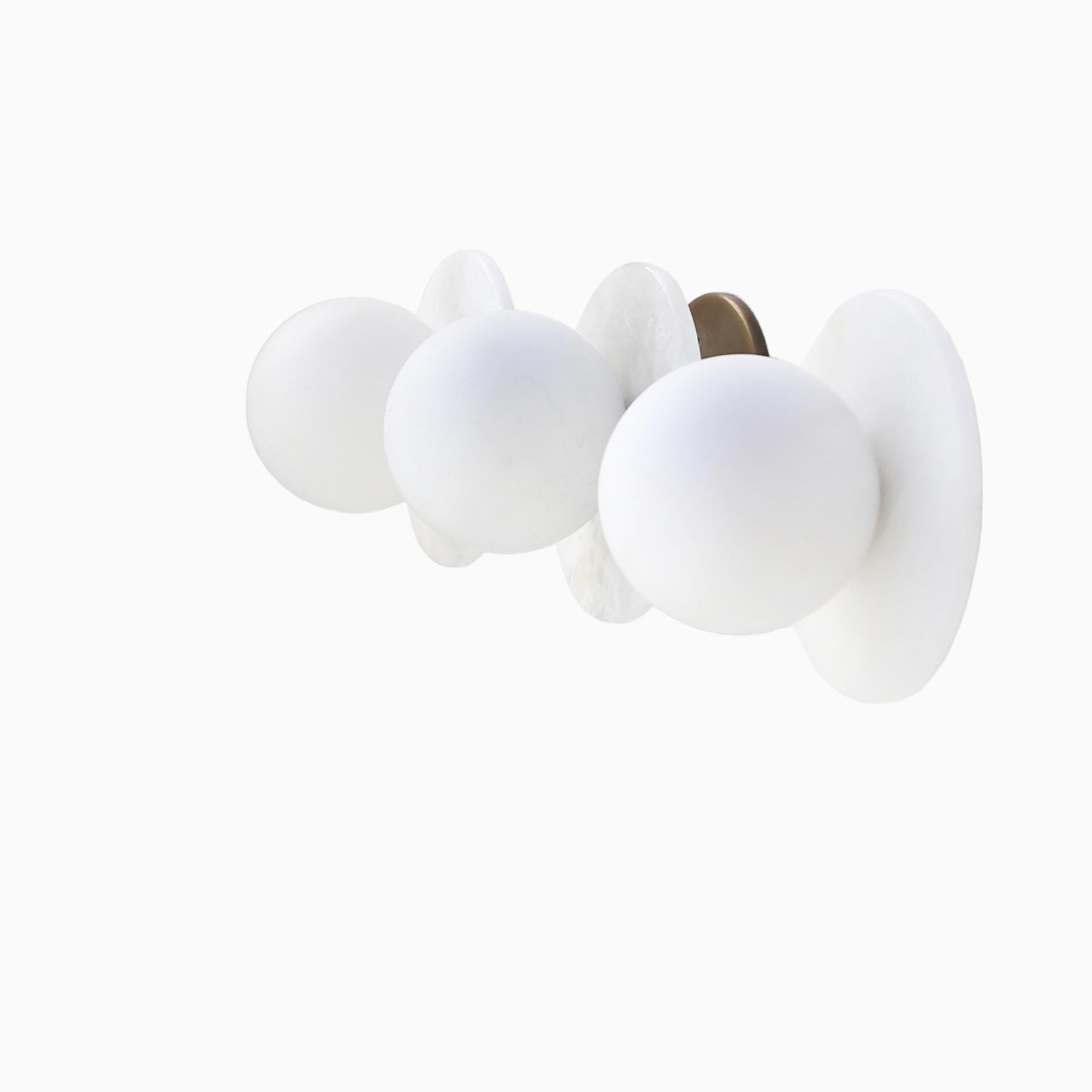 Three-Light Opal Globe Bath Vanity Light