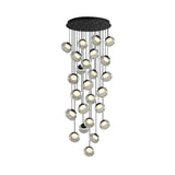 Trufa Suspension Lamp – Transparent Handmade Glass Pendant with Alabaster - View 10
