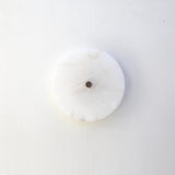 Twelve-Inch Round Alabaster Disc Wall Sconce