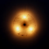 Twelve-Inch Round Alabaster Disc Wall Sconce