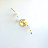 Two-Light Brass Wall Sconce with Rotating Bar