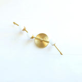 Two-Light Brass Wall Sconce with Rotating Bar