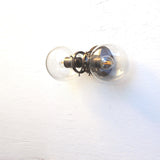 Two-Light Clear Glass Globe Vanity Wall Sconce