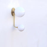 Two-Light Offset Globe Wall Sconce