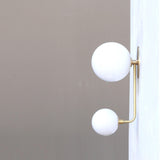Two-Light Offset Globe Wall Sconce