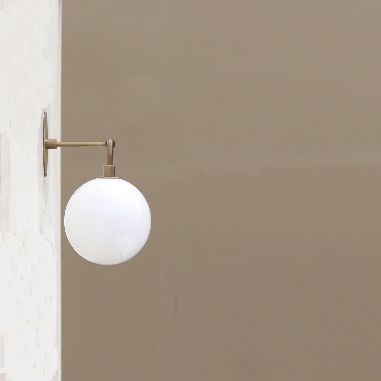 Two-Light Opal Globe Vanity Sconce