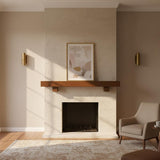 Two-Light Slotted Brass Cylinder Wall Sconce with Cast Square Backplate