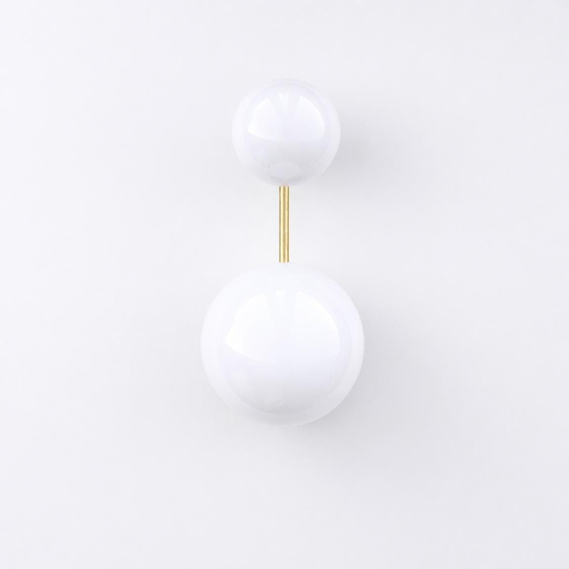 Two-Light Stacked Globe Wall Sconce