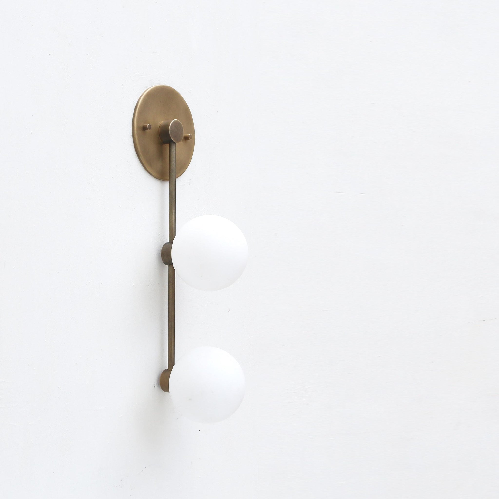 Two-Light Staggered Globe Wall Sconce