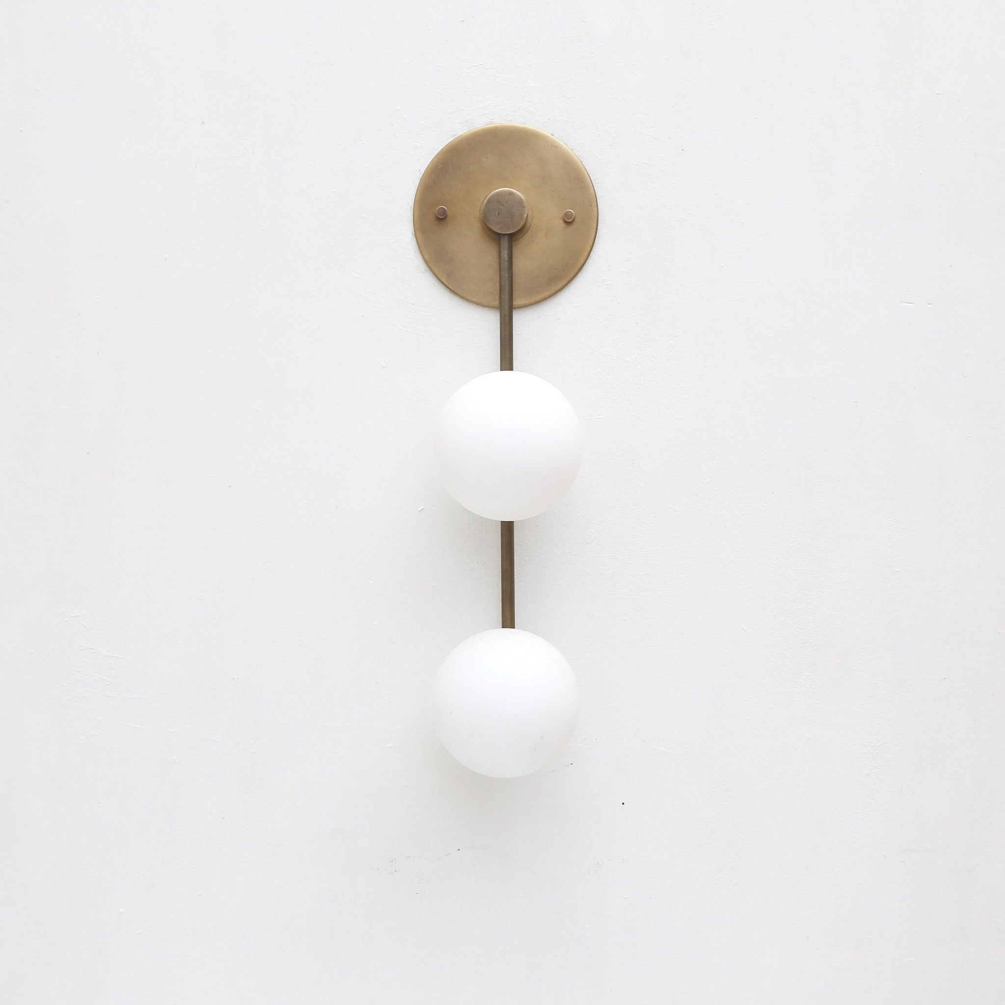 Two-Light Staggered Globe Wall Sconce