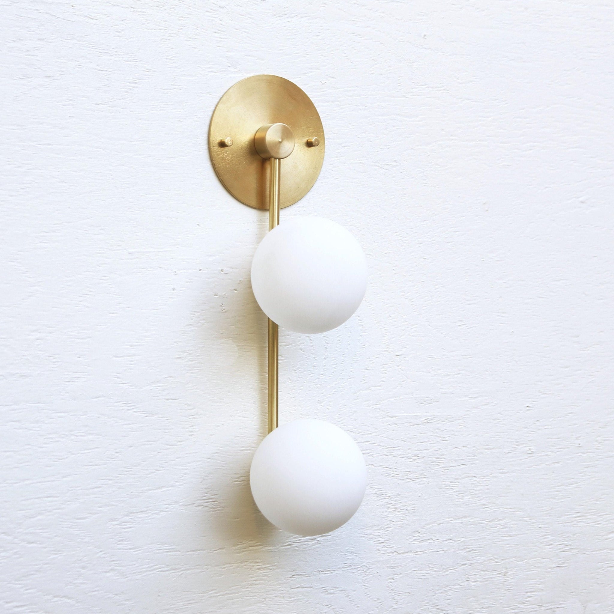 Two-Light Staggered Globe Wall Sconce