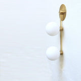 Two-Light Staggered Globe Wall Sconce