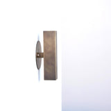 Two-Light Up and Down Rectangular Brass Wall Sconce