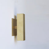 Two-Light Up and Down Rectangular Brass Wall Sconce