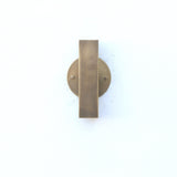 Two-Light Up and Down Rectangular Brass Wall Sconce