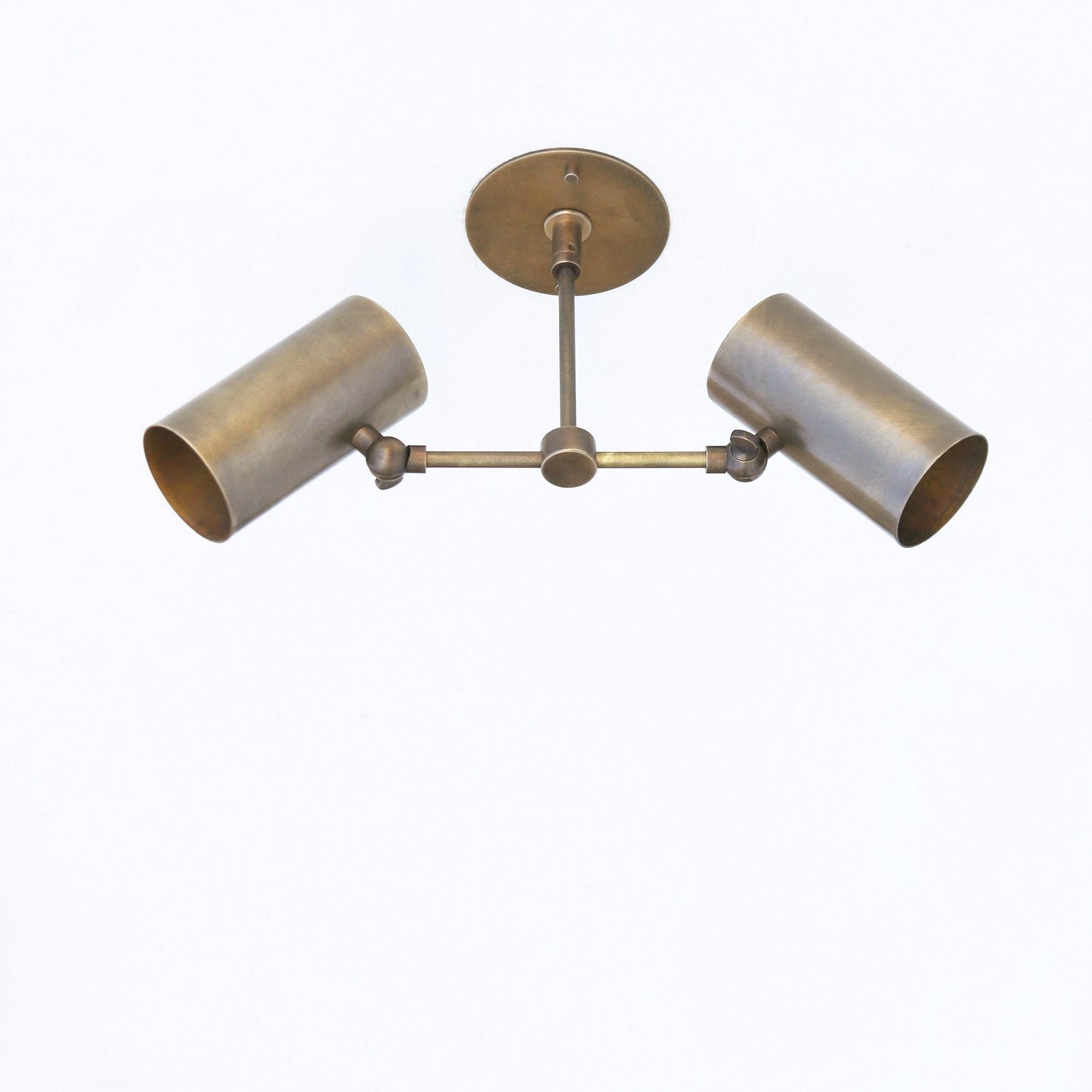 Two-Light Wide-Spread Cylinder Ceiling Spotlight