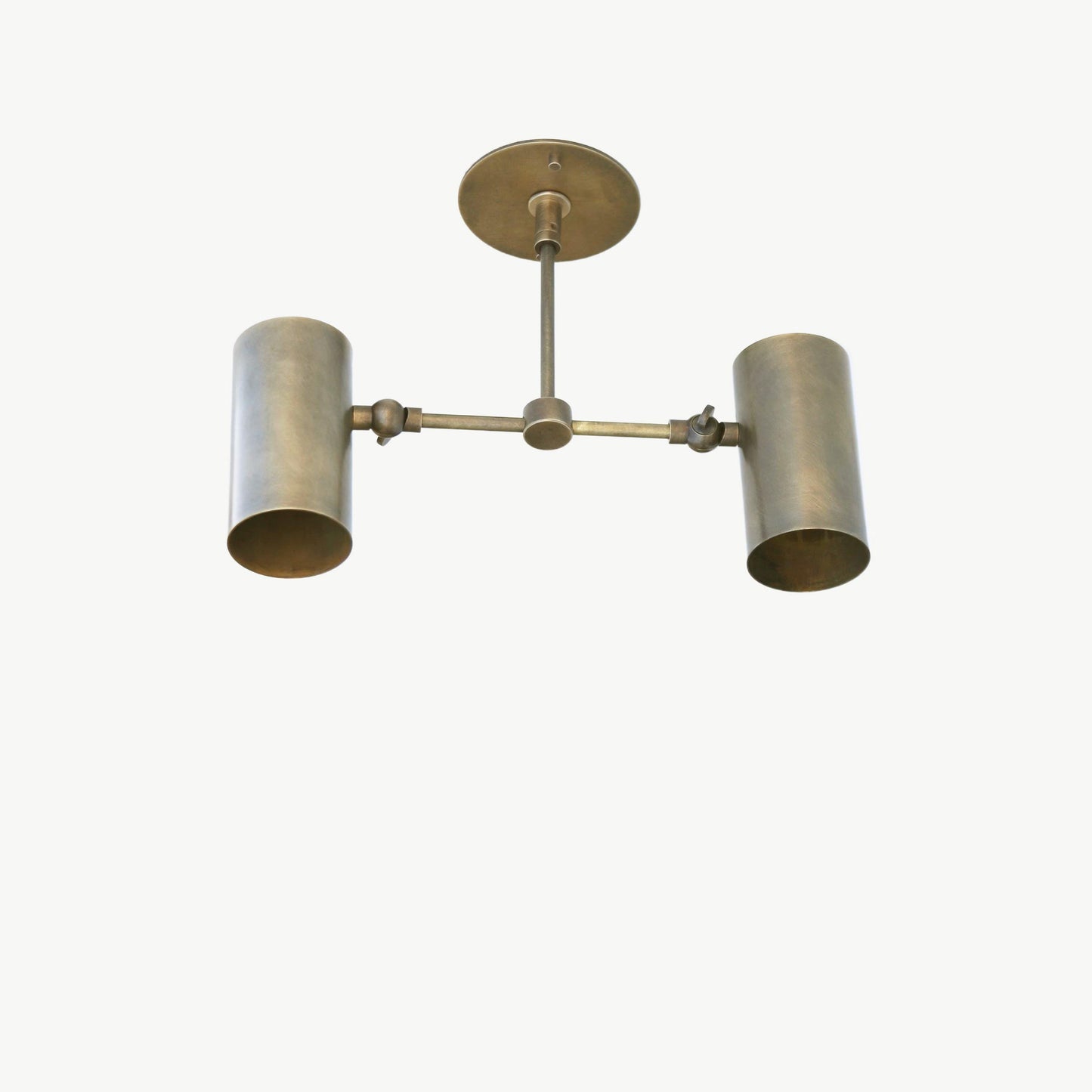 Two-Light Wide-Spread Cylinder Ceiling Spotlight