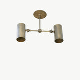 Two-Light Wide-Spread Cylinder Ceiling Spotlight