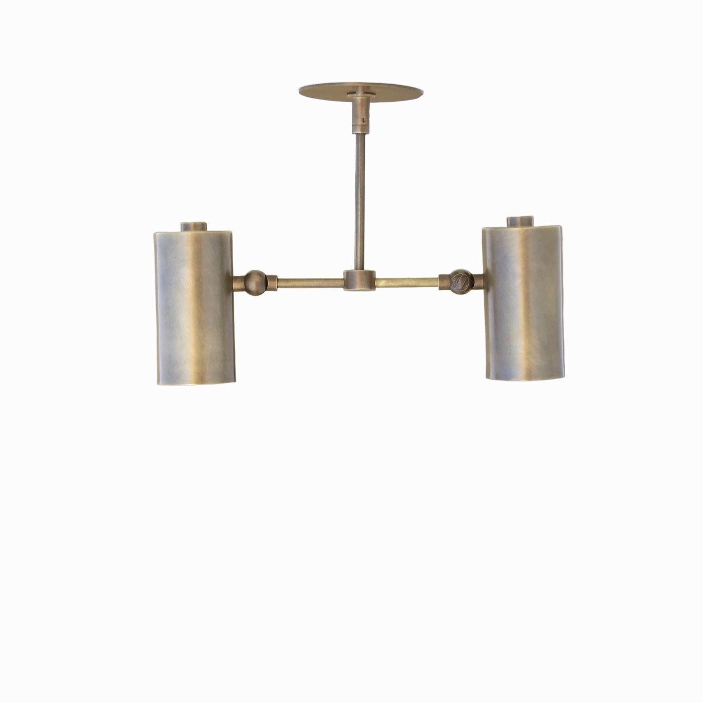 Two-Light Wide-Spread Cylinder Ceiling Spotlight