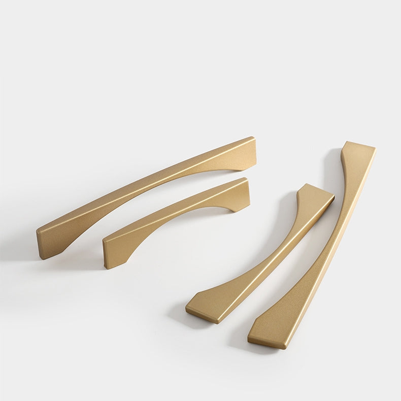 Gold Arch Aluminum Alloy Drawer Pulls for Kitchen