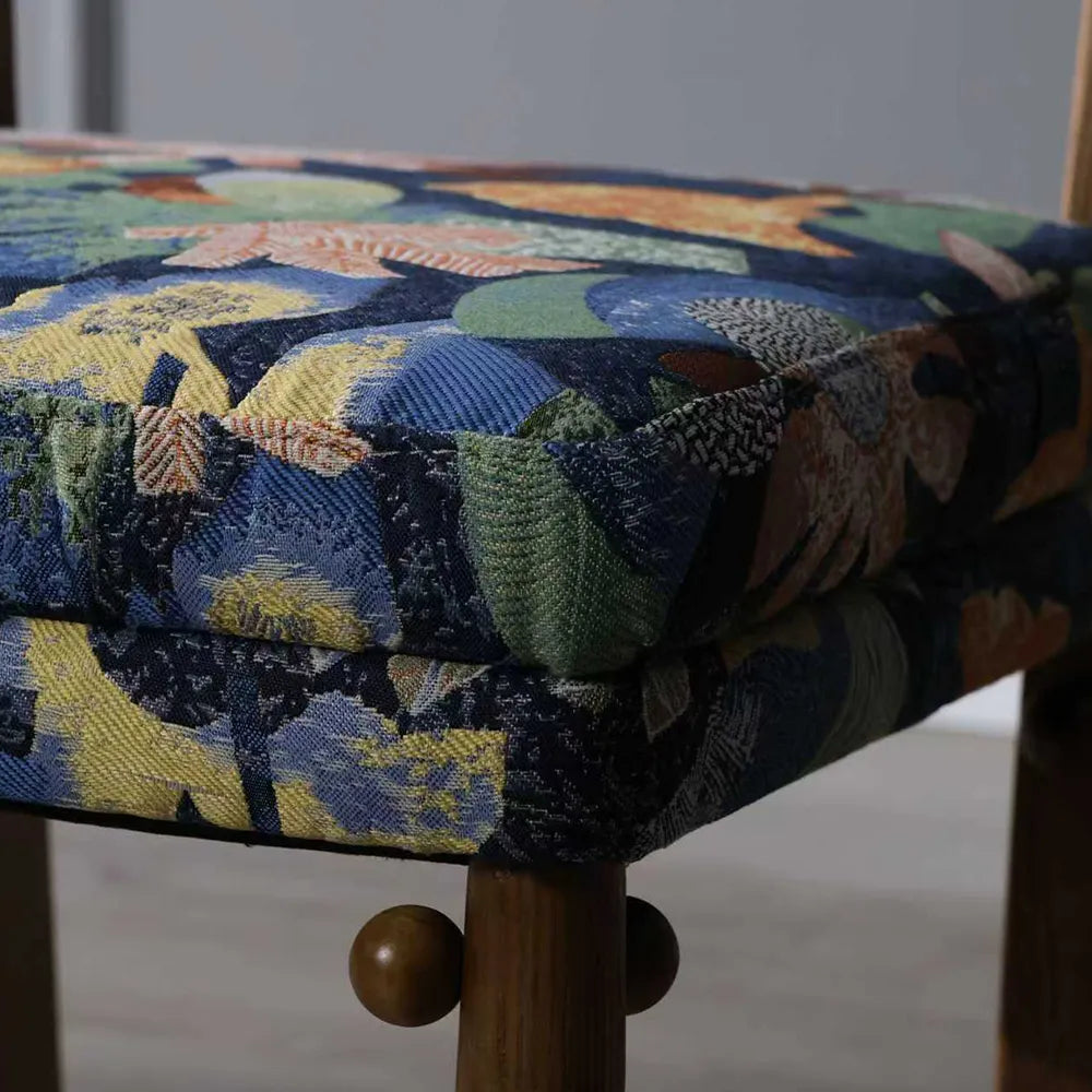 Ash Wood Furniture – Fabric Texture & Upholstered Dining Room Chairs for Elegance - View 7