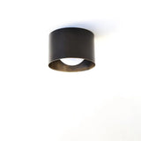 Vintage Brass Ceiling Spotlight, Simple Milky Glass Shade