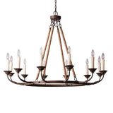 rustic vintage candelabra chandelier