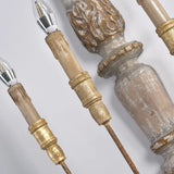 vintage 3-light sconces