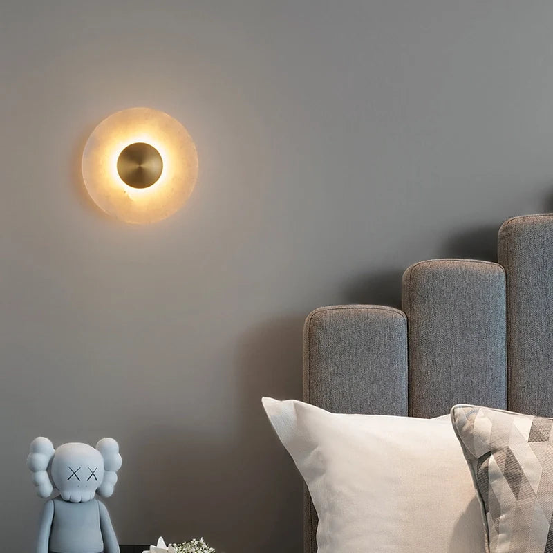 matt white wall sconce