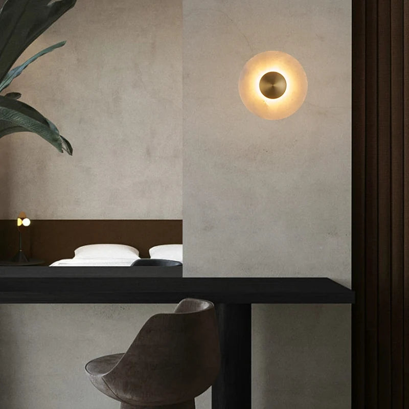 Aromas Coss Matt White Wall Sconce, versatile design for illumination and decoration, customizable diffuser