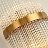 clear glass shade wall light