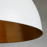Watley Dome Pendant in White