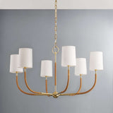 webson linen drum chandelier detail