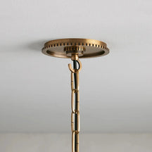 Wescott Cone Pendant with Chain Brass