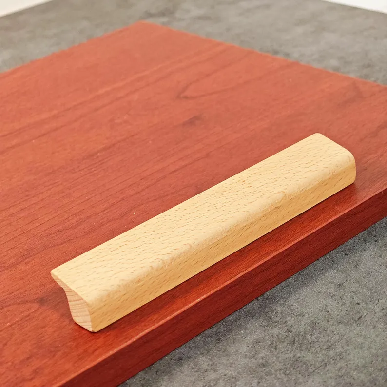 Natural Wood Lucky 7 Cabinet Handles