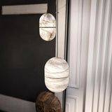 YUM Alabaster Pendant Light – Oval Pendant Lamp for Premium Indoor Lighting - View 3